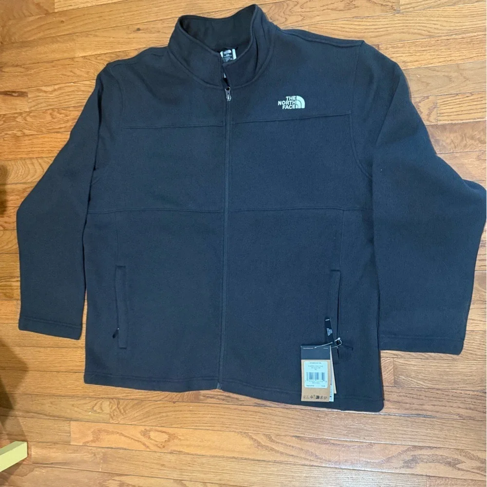 NWT The North Face GORDON LYONS Full Zip Sweater Knit Fleece Jacket Black 2XL